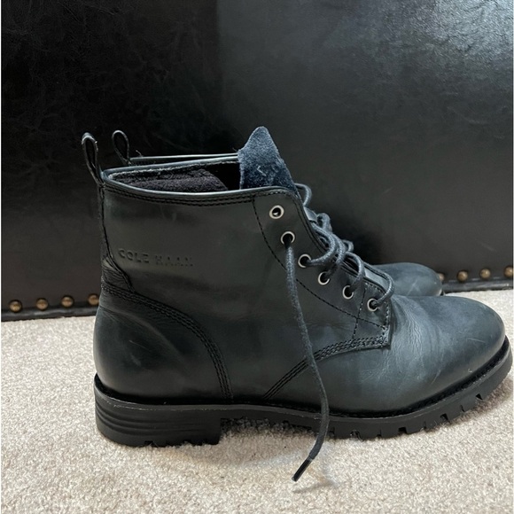 Cole Haan Leather Combat Boots - Picture 2 of 6